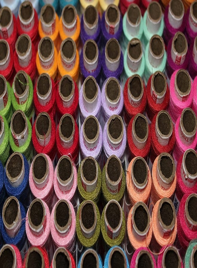 RSP Quality bit Polyester Multi 100 Thread Spools (25 Shades, Each 4 In No.) Assorted Set, 600 G - Image 3